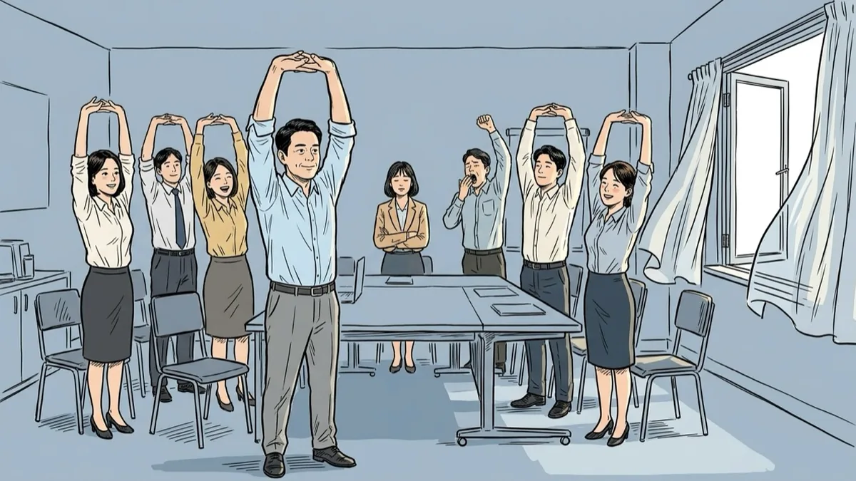점심 직후 졸린 교육생 깨우는 법