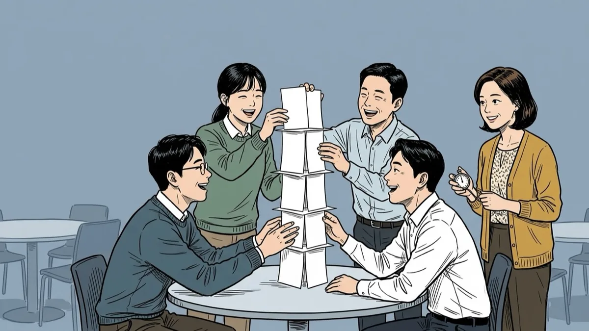 기업교육 아이스브레이킹 10가지 — 인원·시간별