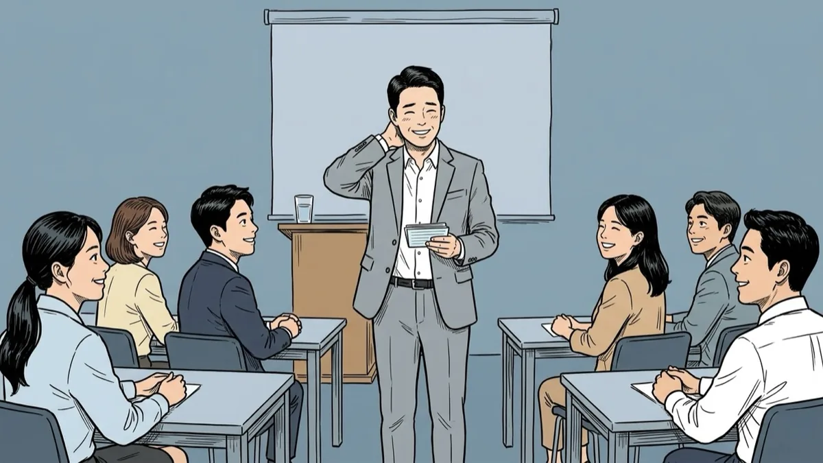 강의 중 실수했을 때 — 말이 꼬이고 내용을 잊었을 때