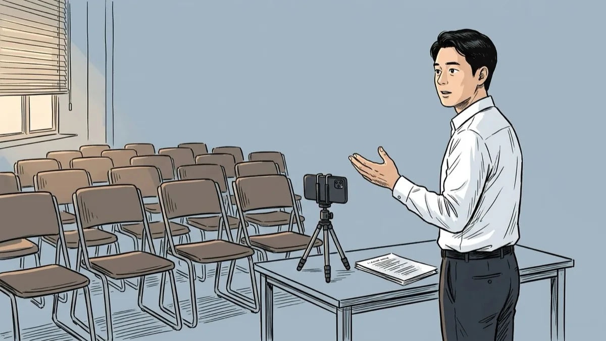강의 리허설 하는 법 — 혼자, 녹화로, 현장에서