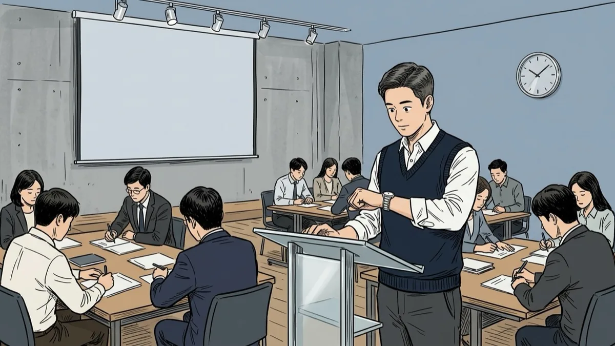 1시간 강의 시간 배분 — 도입·본론·마무리는 몇 분씩