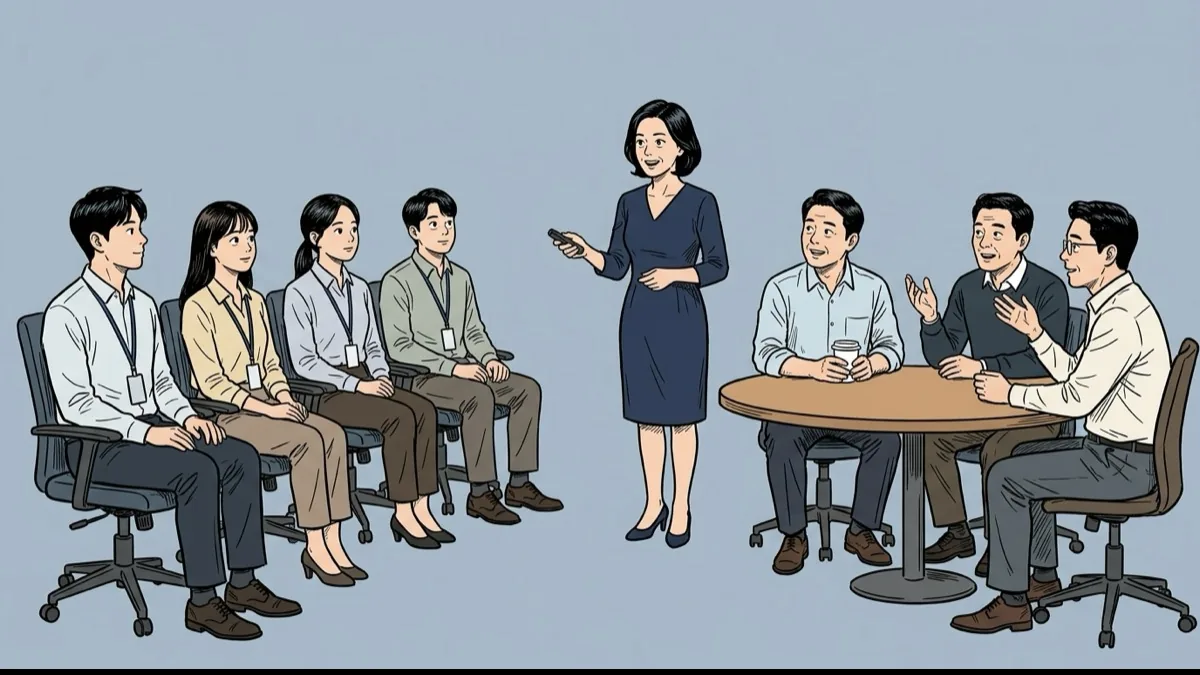 신입사원 교육과 팀장 교육 — 교안을 어떻게 다르게 짤까