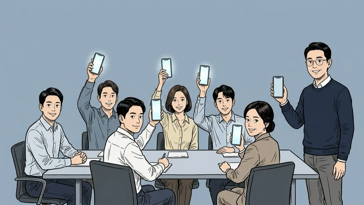 휴대폰만 보는 교육생, 어떻게 할까
