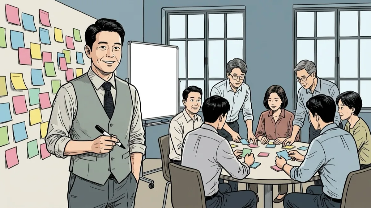워크숍·팀빌딩 진행 — 강의가 아니라 퍼실리테이션이 필요한 순간